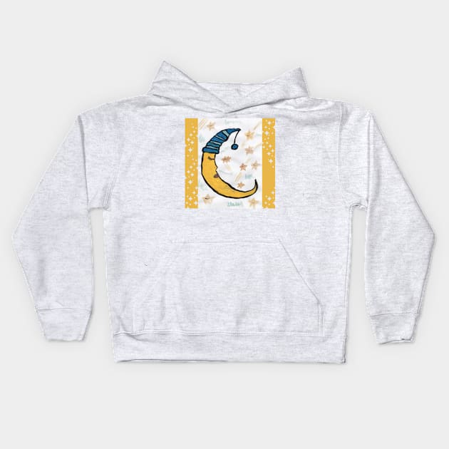 Born to chase the moonlight. Kids Hoodie by FilMate